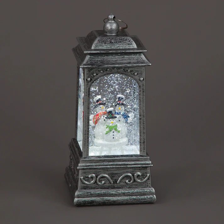 5029936976192 1 SnowTime Silver Light Up Water Lantern With Snowman Family Christmas Decoration.jpg